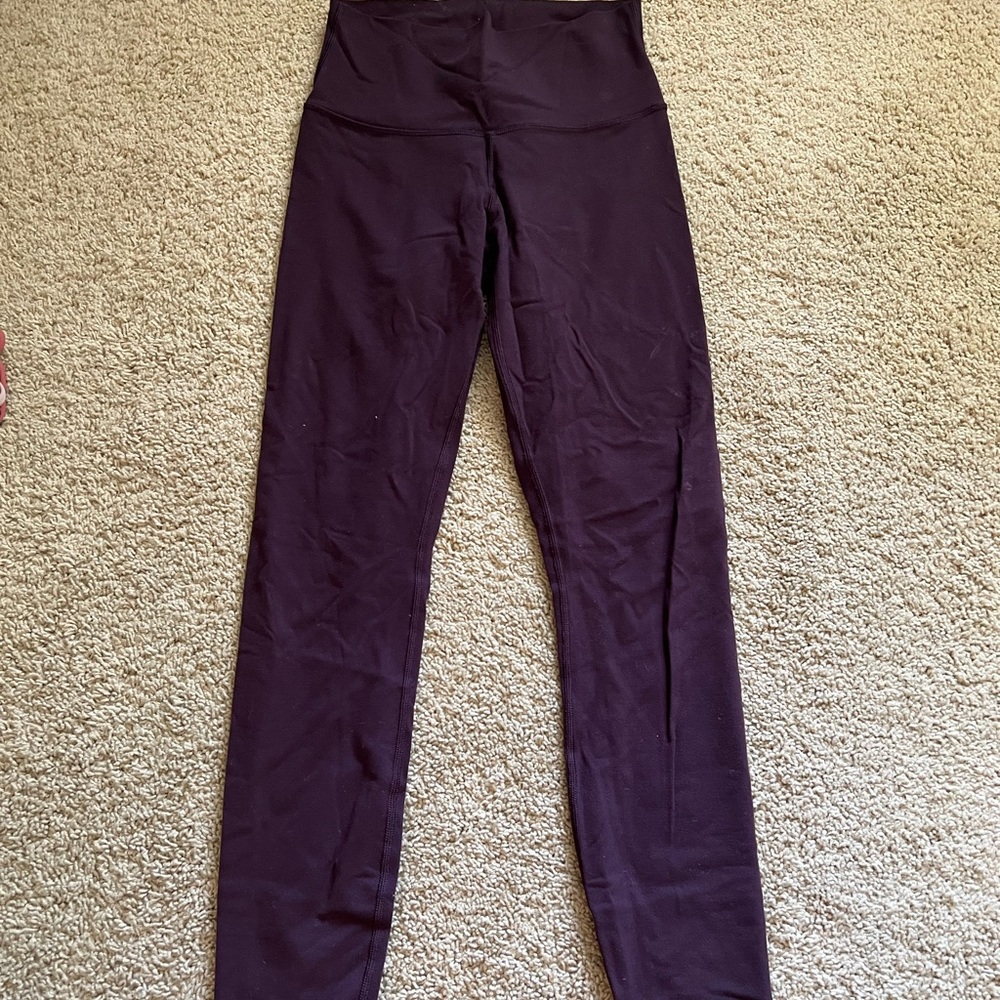 maroon lulu lemon leggings